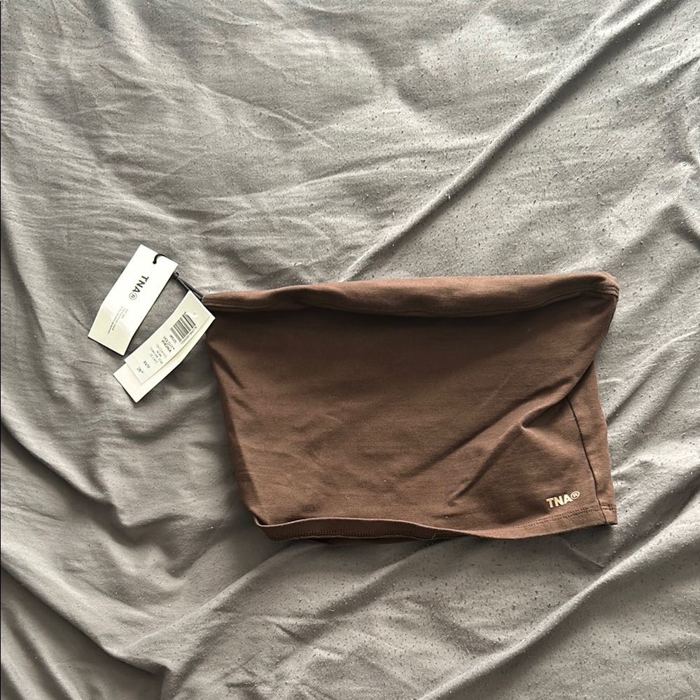 Aritzia TNA Brown Crop Top